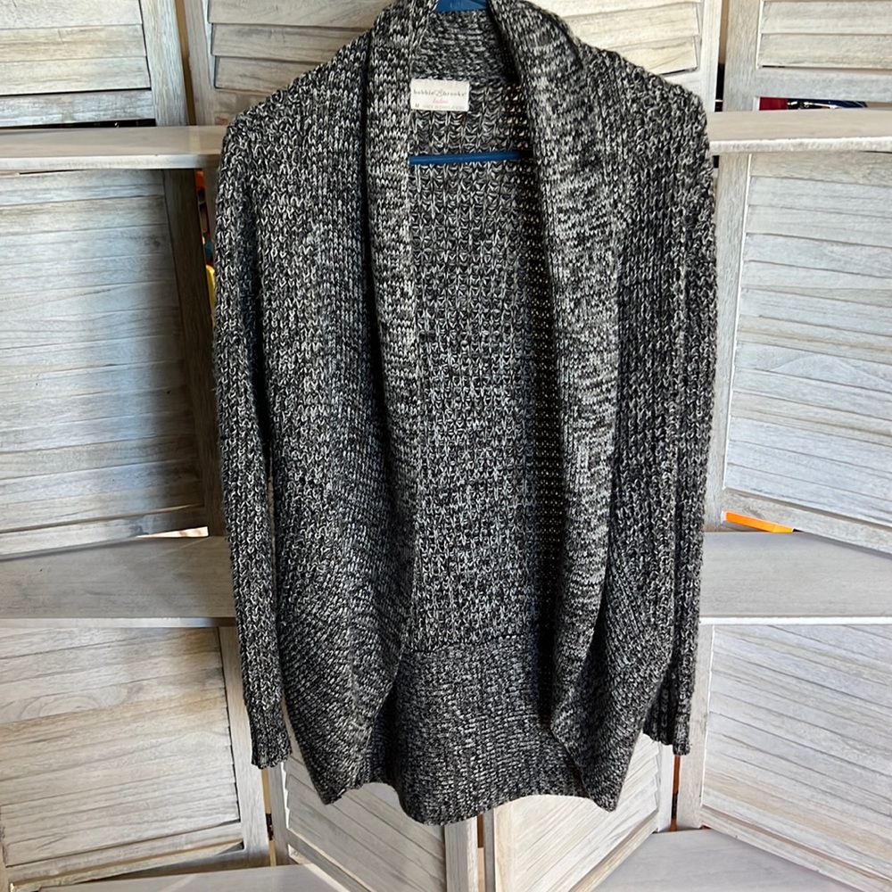 Heather Black Bobbie Brooks Medium Cardigan